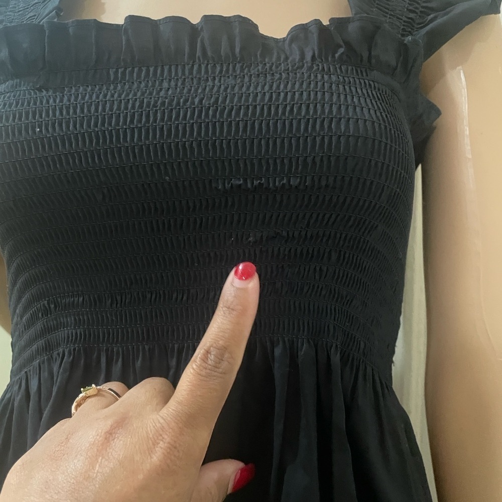 Hill House Black Ruffle Mini Dress - Picture 4 of 12